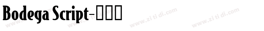 Bodega Script字体转换